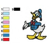 Donald Duck Embroidery Design 06